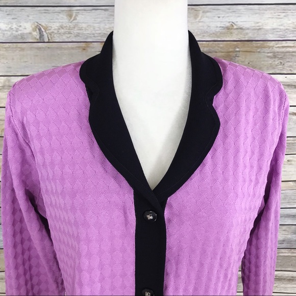 Exclusively Misook Button Front Cardigan Jacket - Picture 2 of 8